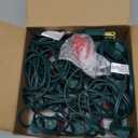 Bokoiuu C9 LED Christmas String Lights 25FT, Vintage String Lights with 27 C9 Multicolor Ceramic LED Bulbs, Outdoor Hanging Christmas Lights for Xmas Tree Patio Party Roofline Decor - Green Wire