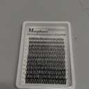 Flaunt Lash Clusters Kit Wispy Cluster Eyelash Extensions Kit CD-Curly Natural Individual Lashes DIY Lash Extension Kit 132Pcs Flora Cluster Lashes with Bond and Seal and Tweezers by Mavphnee (8-18MM)