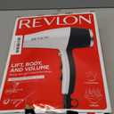 REVLON Volume Booster, Hair Dryer with Curl Enhancing Diffuser | Increase Volume, Decrease Frizz and Damage, Fast Drying, 1875 Watts (White) (6 Piece Set)