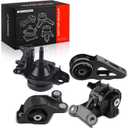 A-Premium 4PCS Engine Motor Mount and Transmission Mount Set Compatible with Honda Fit 2007-2008 L4 1.5L, Manual Transmission, Replace# 50840-SAA-003, 50810-SAA-982