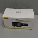 Lamicall Ski Goggles with 3X Anti-Fog - 100% UV Protection, OTG, Gifts for Skiing, Snowboard, Snowmobile, Men, Women (Black Frame - Blue Lens)