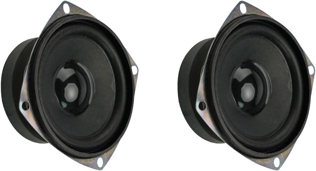 8Ohm/ 20W Speaker, DIY Horn Stereo Amplifier Accessories, Diameter 78MM/3.1inch, Height:40MM/1.57inch; with 20CM Terminal Wire. (2 Pack, Weight:378G)