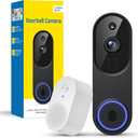 1080P Battery WiFi Video Doorbell Camera Wireless with Color Night Vision
