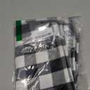 18"x13" Plaid Checkered Placemats,Black & White Checker, Quality Thin and Long-Lasting Placemats for Dining Table Set of 4 (Black & White)