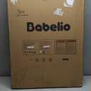 Babelio 34" Extra Tall Baby/Dog Gate with No Threshold Design Walk Thru Door, 26-43" Auto Close Safety Gate for Babies, Elders and Pets, Fits Doorways, Stairs, and Entryways, Black