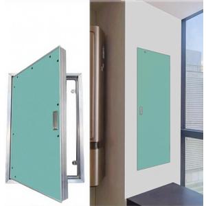23.6''31.5" Aluminum Drywall Access Panel Flush Mount Paintable Wall Inspection Door for Plumbing Electricity HVAC, Recessed Attic Service Hidden Hatch for Home Garage Office (Green,60x80cm)