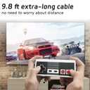 Retro 2-Pack Classic Game Controllers with 9.8-Foot Cables Nostalgic Fun for the Whole Family, Compatible with Retro Consoles & PC