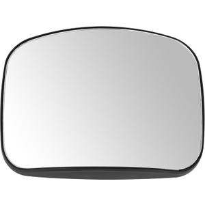HECASA Hood Mirror Glass Compatible with 2008-2017 Freightliner Cascadia Convex Glass Wide Angle ABS Black Driver or Passenger Side 1 PC