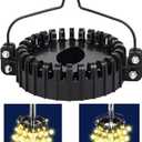 Christmas Tree Flag Pole Mega Topper Light Hook, 2in1 Flagpole Lights Hook Christmas Tree Light Kit for Hanging Strings & Xmas Patio Yard Party Decoration with Rope Hook