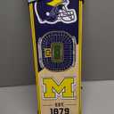 YouTheFan NCAA Michigan Wolverines 3D Stadium 6x19 Banner - Michigan Stadium