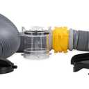 Camco Deluxe Sewer Hose Kit with Swivel Fittings, Clear Elbow Fitting, Hoses, Storage Caps, and Bonus Clear Extender, 20 Feet (39658)
