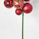 Worth Imports Christmas Ball x 7, Burgundy, Set of 12 Pick