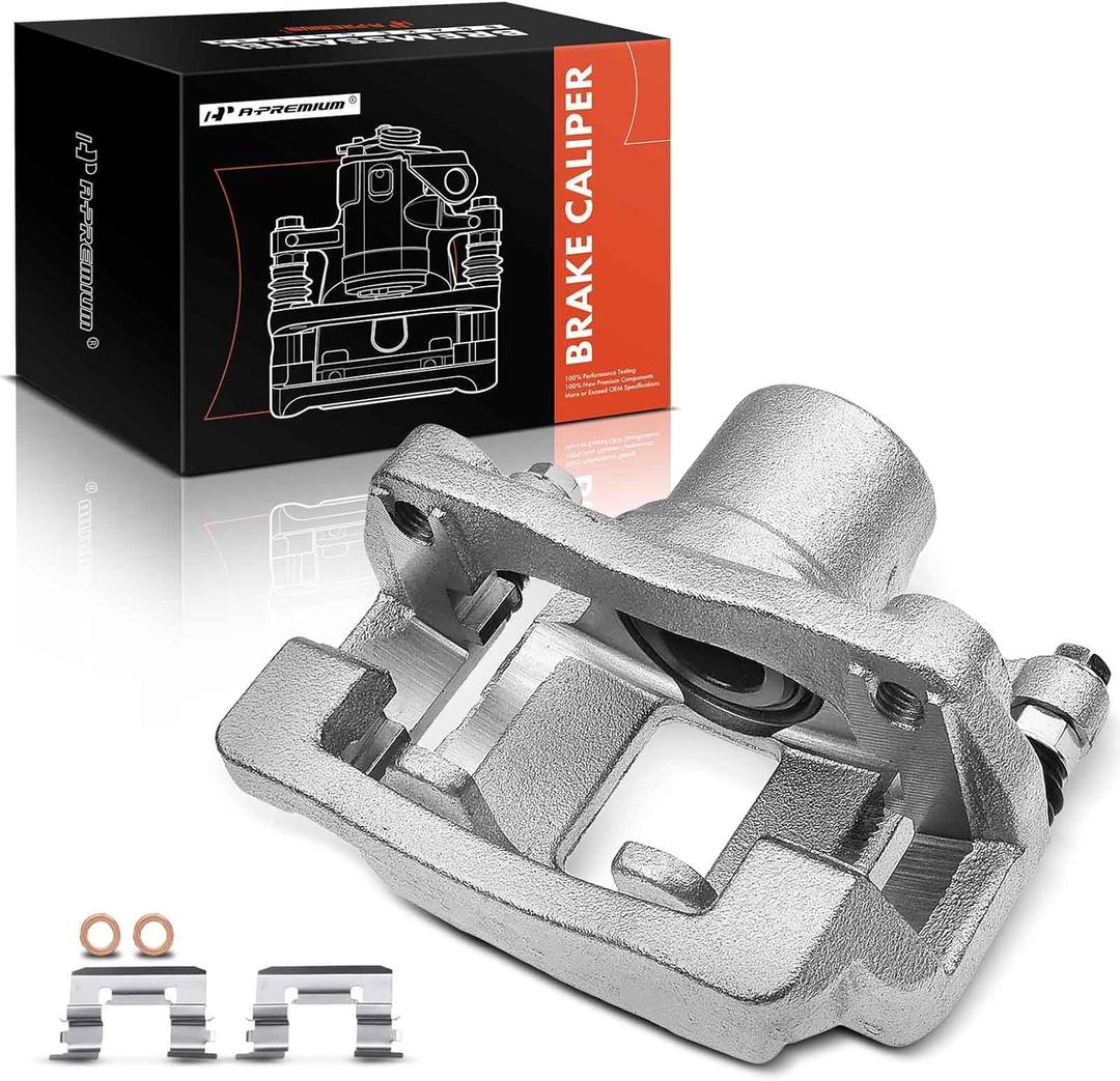 A-Premium Disc Brake Caliper Assembly with Bracket Compatible with Select Cadillac Models - ATS 2013 2014 2015 2016 2017 2018 2019 - Rear Left Driver Side