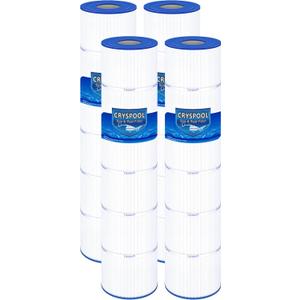 Cryspool 07112 Filter Compatible with Clean and Clear Plus 520, CCP520, PCC130, R173578, 178585, 817-0143, C-7472, FC-1978, 4125 Sq. Ft Pool Filter Cartridge, 4 Pack