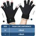 Finger Arthritis Compression Hand Ice Pack Glove for Pain Relief,Adjustable Wrist Gel Ice Pack Finger Sleeves,Hot & Cold Therapy for Carpal Tunnel,Swelling,Inflammation,Tendinitis(1pcs Large)