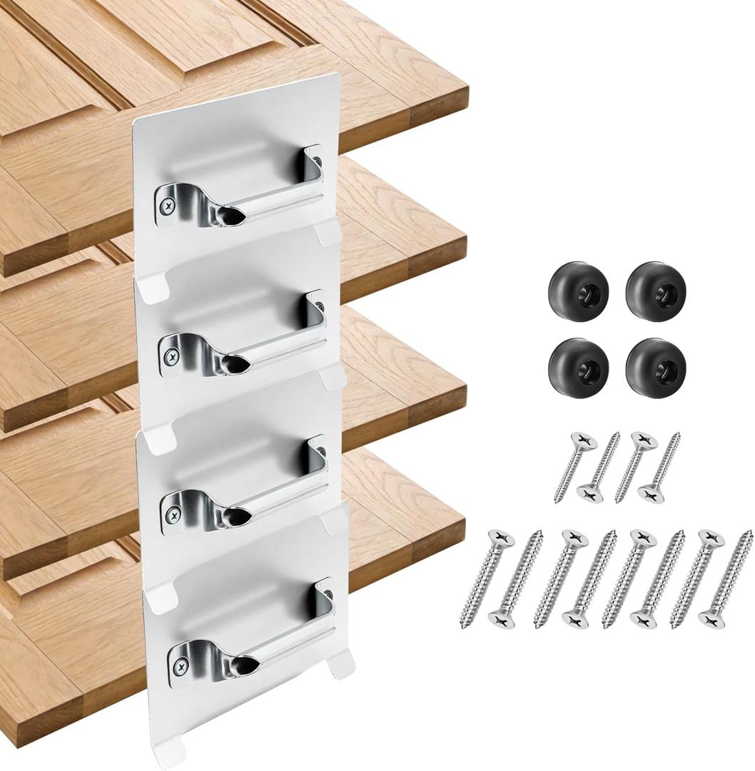 Door Painting Stand: Heavy-Duty Steel Racks with 4 Rubber Feet & Ergonomic Handles for Smooth Door Painting, Flipping & Drying – Ideal for Garage, Workshop & Backyard Use (4 Pack)