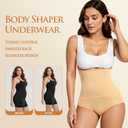Women's Tummy Control Shapewear Panties Hi-Waist Body Shaper Underwear Slimming Briefs Compression Minimalist (XXL)