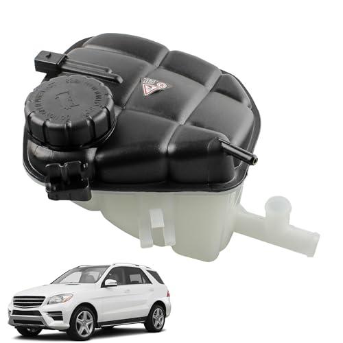 YzusGomumu Engine Radiator Coolant Overflow Reservoir Tank With Sensor & Cap Compatible With 2006-2015 Mercedes-Benz GL320 GL350 GL450 GL500 GL550 ML350 ML450 ML500 ML550 Replaces 1645000049 603-256