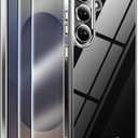 MOZOTER for Samsung Galaxy S25 FE Case with Magnetic,[Compatible with MagSafe][12Ft Military Dropproof][2*Screen Protector] Anti-Slip Shockproof Holsters Case for S25 FE-Clear