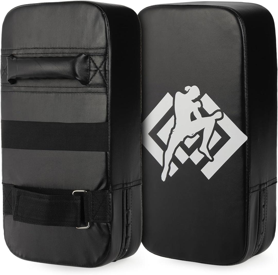 ZOOFOX 2 Pack Muay Thai Pads, Boxing Equipment Kicking Punching Shield, MMA Karate Taekwondo Training Pads for Men Women Gym