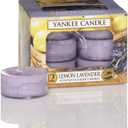 Yankee Candle Lemon Lavender Tea Light Candles, Festive Scent | Count 12