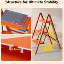 3 Step Stool Foldable Ladder, Lightweight Aluminum Step Ladder