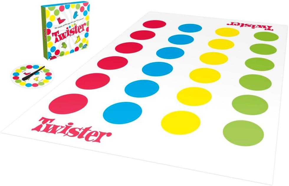 Hasbro Twister Party Classic Board Game for 2 or More Players,Indoor and Outdoor Game for Kids 6 and Up,Packaging May Vary, One Size