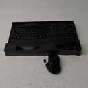 Wireless Keyboard and Mouse Combo, 2.4G Full Size Wave Keys Ergonomic Keyboard with Wrist Rest and 3-Level DPI Adjustable Wireless Ergonomic Mouse for Windows, Mac OS Desktop/Laptop/PC(Black)