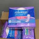 Always Discreet Adult Incontinence Pads for Women, Moderate Absorbency, Long Length, Postpartum Pads, 162 Count (3 Packs of 54)