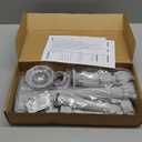 Pool Fountain Above and Inground Pools, Adjustable Pool Waterfall with Dual Spray Sprinklers, Outdoor Pool Accessories for Relaxation and Cooling, Gray