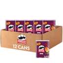 Pringles Potato Crisps Chips, Lunch Snacks, Office and Kids Snacks, Grab N' Go, BBQ (12 Cans)
