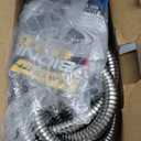BIONIC STEEL 50 Ft Metal Garden Hose with Sprayer Nozzle, Non Kinking Designed Stainless Steel Heavy Duty Water Hose 50Ft x 5/8 in. Ultra Flexible NON Expandable for Uninterrupted Water Flow, 500 PSI