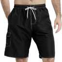 Mens Swim Trunks Swim Shorts Swimming Trunks Swimsuit Quick Dry with Mesh Lining Swimwear (XXXL)