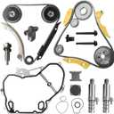 9-4201s Engine Timing Chain Kit for 2009-2017 for Chevy Equinox Malibu Captiva lmpala HHR Cobalt for Buick Regal Lacrosse Verano for GMC Terrain 2.2L 2.4L Ecotec Guide Rail Set