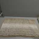 Bathroom Rugs and Mats Sets, 2 Piece Thick Absorbent Chenille Bath Mat Rug Set Non Slip, Soft Shaggy Bath Room Floor Mats for Bathroom, Machine Washable (Light Taupe, 20" x 32" Plus 16" x 24")