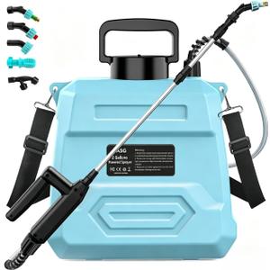 2 Gallon Battery Powered Sprayer, 7.4V Electric Weed Sprayer with USB Charging Handle, 5 Nozzle Options, Extendable Wand & Shoulder Strap for Lawn Care