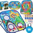 TOY Life Toddler Outdoor Toys for Kids Ages 4-8, Bean Bag Toss, Outside Yard Games for Kids Cornhole, Indoor Lawn Backyard Games Birthday Family Party Toddler Game, Gift for Boys 3 4 5 6 7