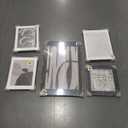 Framed Black and White Abstract Wall Art for Living Room, 5 Piece Modern Prints Paintings Artwork for Walls, Minimalist Black White Pictures for Hallway, Dining Room, Bedroom, Home Office Wall Decor