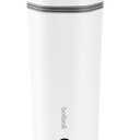 balbali Travel Kettle - 12oz Portable Electric Kettle for Boiling Water - Self Heating Cup/Thermos - Single Size Personal Tea Maker -Hot Water Boiler/Heater/Warmer - White