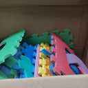 ProSource Kids Puzzle Alphabet & Numbers & Shapes Foam Play Mat 36 Tiles, 12"x12" and 24 Borders