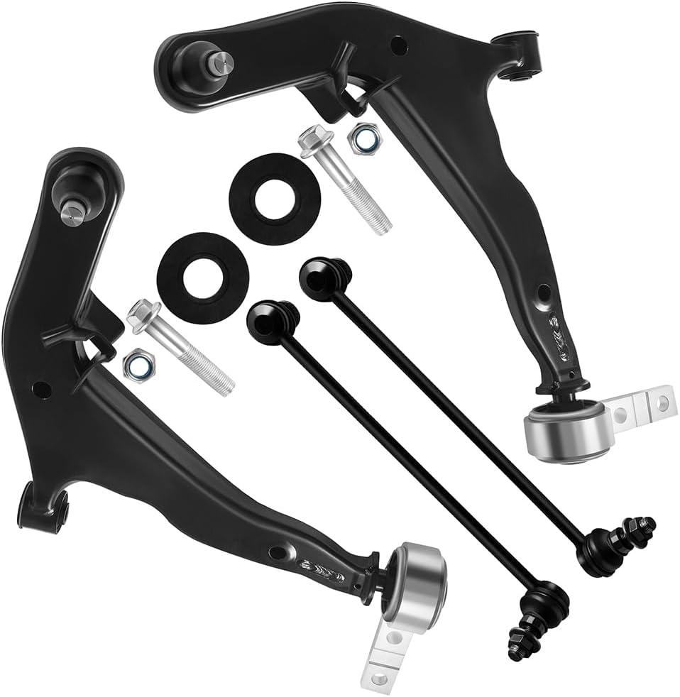 SCITOO 4pcs Suspension Kit For 2003-2007 For Nissan For Murano w/Suspension Parts Lower Control Arm Sway Bar Link