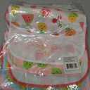 Hudson Baby Unisex Baby Waterproof Polyester Bibs, Cute Fruit, Feeder