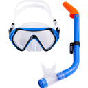 1 Set Snorkeling Gear for Kids, Kids Snorkel Set for Ages 6-14, Dry Top Snorkel Mask Set for Youth Boys Girls Junior, Tempered Glass Diving Swimming Mask Goggles