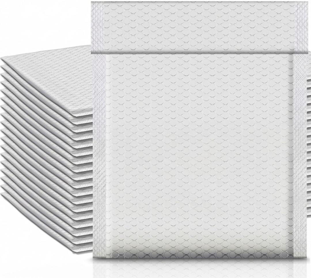Ireer 20 Pack Extra Large Bubble Mailers 10 x 13" Poly Padded Envelopes Cushioned Mailing Envelopes Bubble Padded Mailers Self Adhesive Waterproof Shipping Bags for Business Gift Packaging