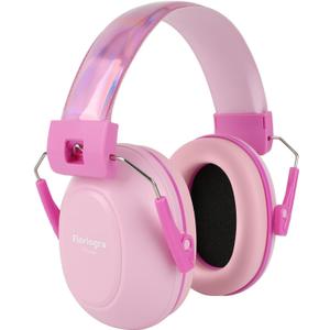 Noise Cancelling Headphones for Kids, Kids Ear Protection 28dB SNR Noise Reduction Ear Muffs for 3-16 Years Toddler/Children, Noise Cancelling Headphones Hearing Protection For Fireworks/Monster Truck (Pink)