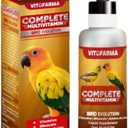 Multi-Vitamin for Birds, High-Potency Vitamin & Mineral Supplement for Pet Birds 2.0 Ounce