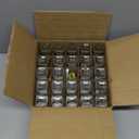 24 Glass Spice Jars with 576 Labels-Spice Jars with Black Metal Caps, 4oz Empty Square Spice Containers with Shaker Lids, Funnel, Pen, Seasoning Bottles for Spice Rack, Drawer, Cabinet