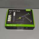 Hot Glue Gun Kit, Cordless Glue Gun with Stand USB Rechargeable Fast Preheating Auto Shut-Off Mini Hot Melt Glue Gun Tool for DIY Crafts Arts School Home Quick Repair (Green)