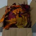 DearHouse 2 Pack Fall Garland Maple Leaf, 5.9Ft/Piece Hanging Vine Garland Artificial Autumn Foliage Garland Thanksgiving Decor for Home Wedding Fireplace Party Christmas (Orange)