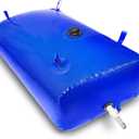 4000 L/1000 Gal Water Bladder Tank, Foldable Portable Water Storage Container, Emergency Water Bag for RV, Truck Bed, Fire Prevention, Drought Resistance, Blue